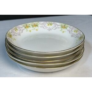 5 Antique Bawo & Dotter Elite Works Limoges France Fruit dessert bowls BWD647 5"